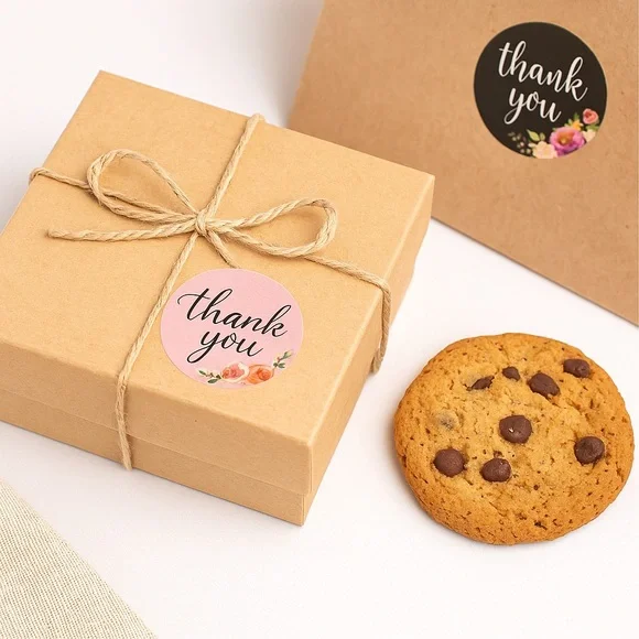 Thank you stickers mystery bag bundle mix | random thank you stickers 1" - Picture 2 of 12